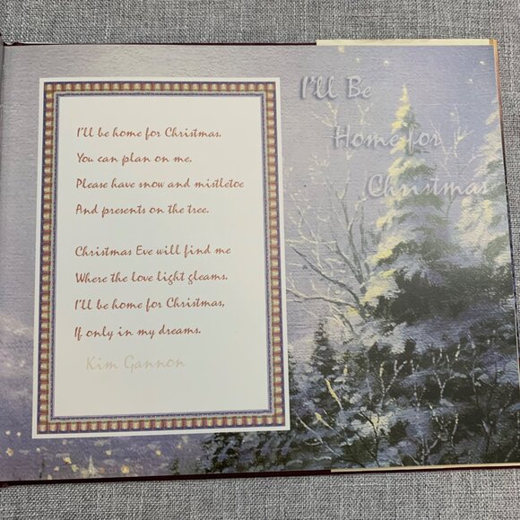 Thomas Kinkade "Ill Be Home For Christmas" Hardcover Book - Picture 4 of 4